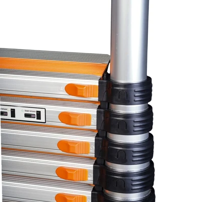 Gambar Fixsteps Tangga Teleskopik Aluminium 3.9 Meter 10 Step - Silver