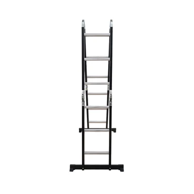 Gambar Krisbow Tangga Lipat Aluminium 3.27 Meter 4x3 Step - Hitam