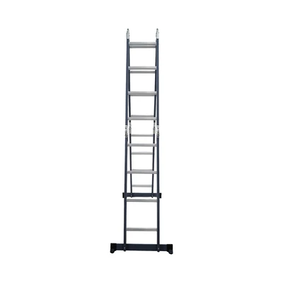 Gambar Fixsteps Tangga Lipat Aluminium 4.64 Meter 4x4 Step - Abu-Abu
