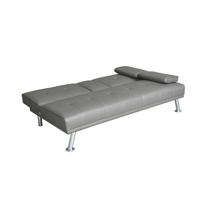 Gambar Informa Jeni Sofa Bed Kulit Dengan Console - Abu-Abu
