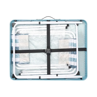 Gambar Soleil Breeze Set Meja Dan 2 Bangku Lipat - Biru/Putih
