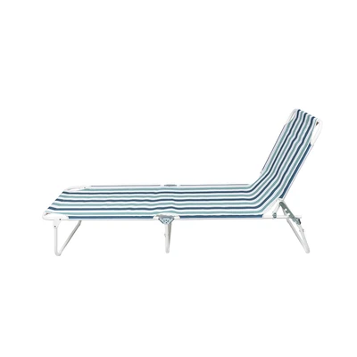 Gambar Soleil Breeze Kursi Santai Lipat - Biru/Putih