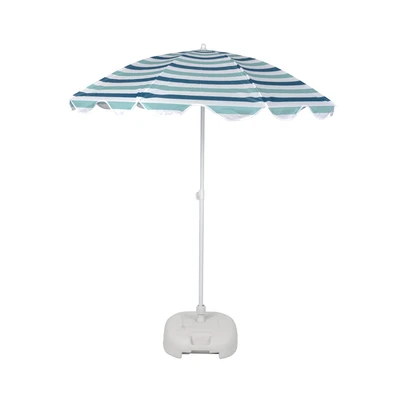 Gambar Soleil Breeze Payung Pantai Lipat - Biru/Putih