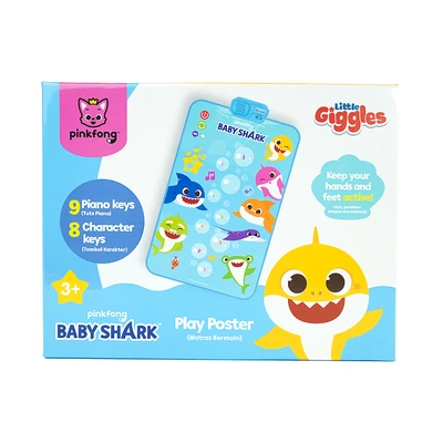 Gambar Baby Shark Play Poster - Biru