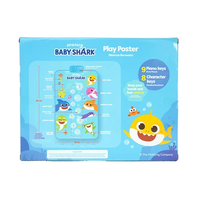 Gambar Baby Shark Play Poster - Biru