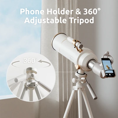 Gambar Science Can Set Astronomical Telescope - Putih