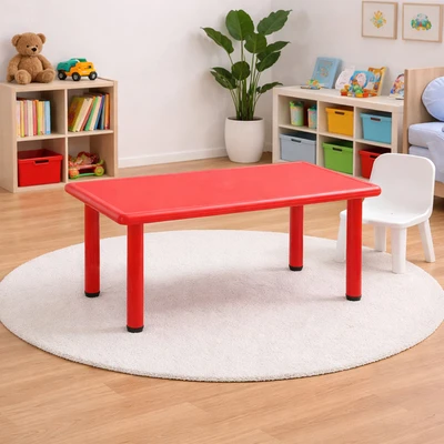 Gambar Paso Meja Anak Rectangle 120x60x50 cm - Merah