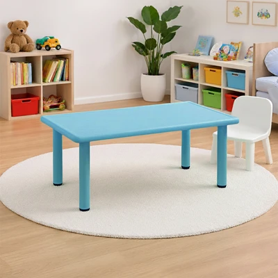 Gambar Paso Meja Anak Rectangle 120x60x50 cm - Biru Muda