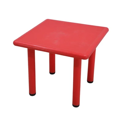 Gambar Paso Meja Anak Square 60x60x50 cm - Merah