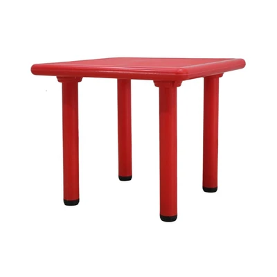 Gambar Paso Meja Anak Square 60x60x50 cm - Merah
