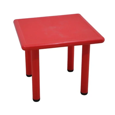 Gambar Paso Meja Anak Square 60x60x50 cm - Merah