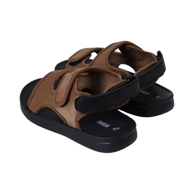 Gambar Ataru Sandal Anak Strap Hook & Loop Ukuran 30/31 - Cokelat