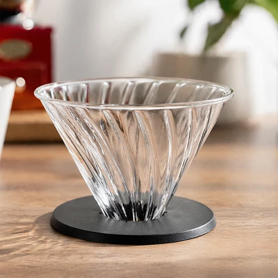 Gambar Culinart Coffee Dripper V60 Kaca 2-4 Cups Transparan