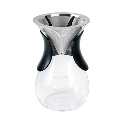 Gambar Culinart Teko Kopi Kaca Dengan Saringan 400 ml Transparan
