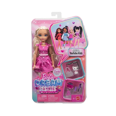 Gambar Barbie Set Boneka Dream Besties Malibu Blonde Hair Jkp50 - Pink