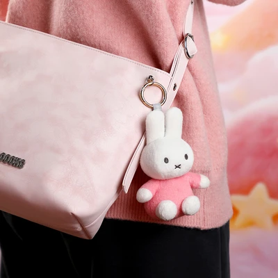 Gambar Miffy Vipo Colorful Gantungan Kunci Boneka Plush - Pink