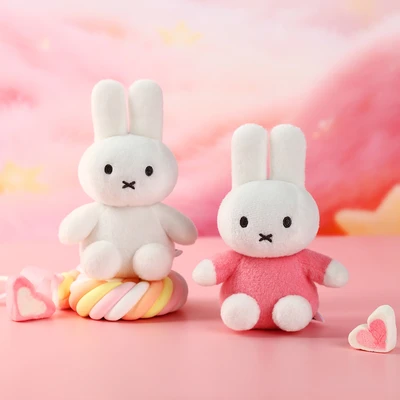 Gambar Miffy Vipo Colorful Gantungan Kunci Boneka Plush - Pink