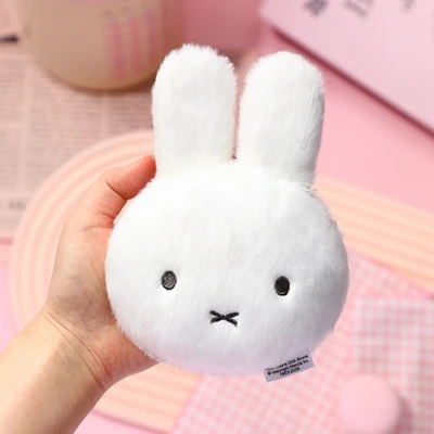 Gambar Miffy Vipo Gantungan Kunci Pouch Plush - Putih