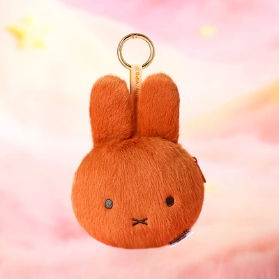 Gambar Miffy Vipo Gantungan Kunci Pouch Plush - Cokelat
