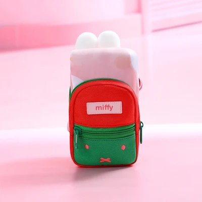 Gambar Miffy Vipo Tas Belanja Lipat 2 in 1 Backpack - Pink/Merah
