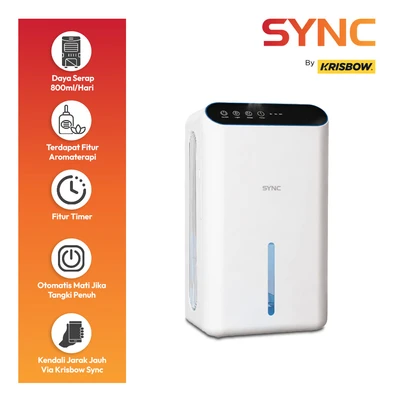 Gambar Krisbow Sync Smart Dehumidifier 800 ml/hari 70 Watt - Putih