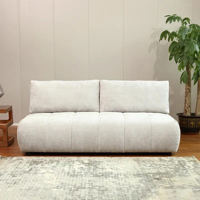 Gambar Nordia Skylar Sofa Bed Fabric - Abu-Abu Muda