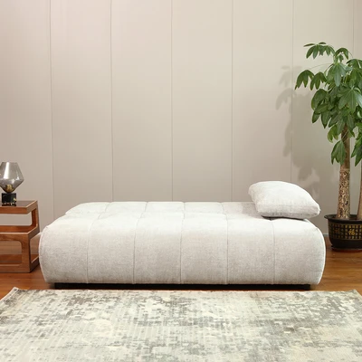 Gambar Nordia Skylar Sofa Bed Fabric - Abu-Abu Muda
