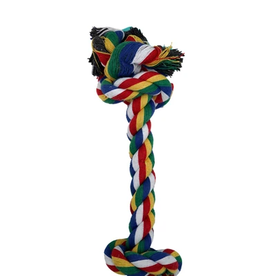 Gambar Pawise Mainan Anjing Rope Bone 3 Knots Tennis Ball - Mix