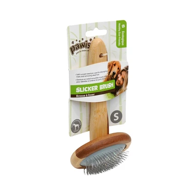 Gambar Pawise Sisir Slicker Anjing Ukuran S - Cokelat