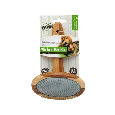 Gambar Pawise Sisir Slicker Anjing Ukuran M - Cokelat