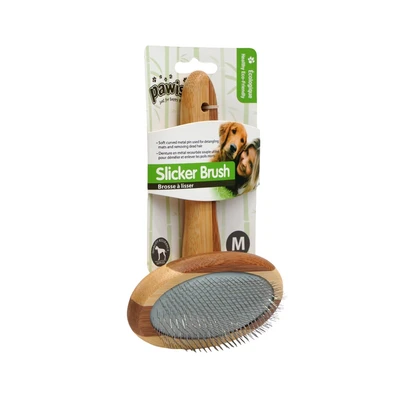 Gambar Pawise Sisir Slicker Anjing Ukuran M - Cokelat