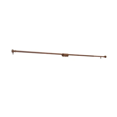 Gambar Informa Rel Gorden Wooden Lock Crown 70-120 cm - Cokelat