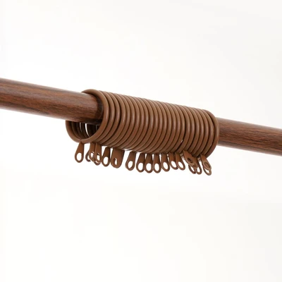 Gambar Informa Rel Gorden Wooden Lock Crown 70-120 cm - Cokelat