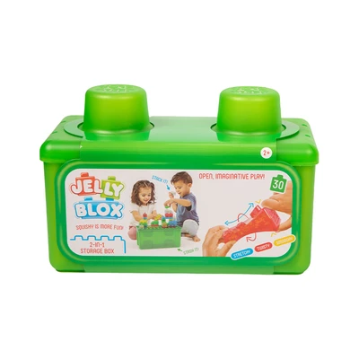 Gambar Jelly Blox Stash N Stack 2 In 1 & Soft Blocks Set 30 Pcs - Mix