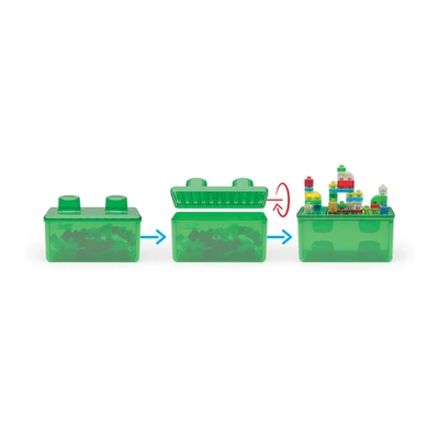 Gambar Jelly Blox Stash N Stack 2 In 1 & Soft Blocks Set 30 Pcs - Mix