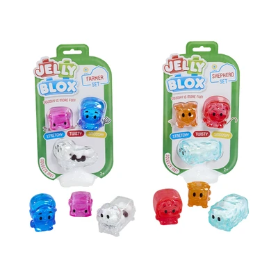 Gambar Jelly Blox Set Soft Blocks Farm Friends Random