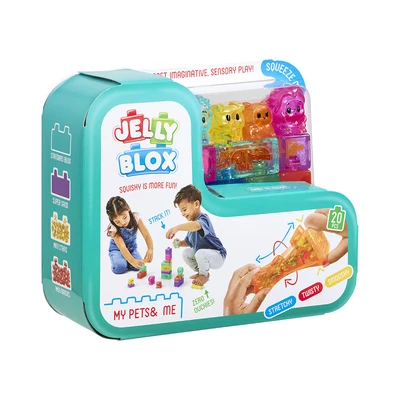 Gambar Jelly Blox Soft Blocks My Pets & Me Set 20 Pcs - Mix