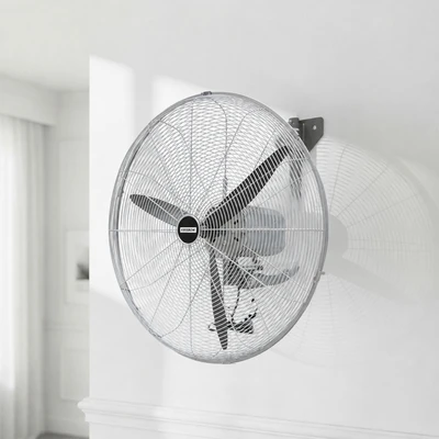 Gambar Krisbow Kipas Angin Dinding Dengan Remote 26 Inch 187 Watt - Silver