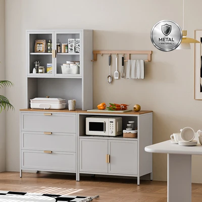 Gambar Informa Penny Set Kabinet Dapur Metal - Abu-abu