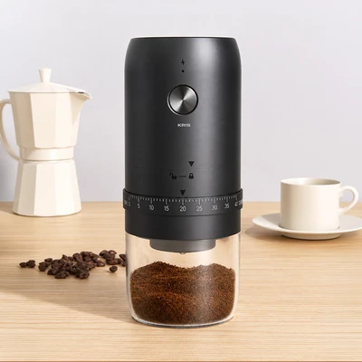 Gambar Kris Coffee Grinder Electric Portable Rechargeable 25 Watt - Hitam
