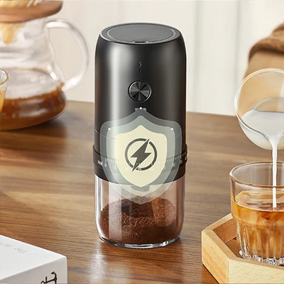 Gambar Kris Coffee Grinder Electric Portable Rechargeable 25 Watt - Hitam