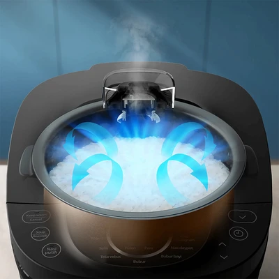 Gambar Philips Rice Cooker 1.8 Liter HD4812/50 - Biru