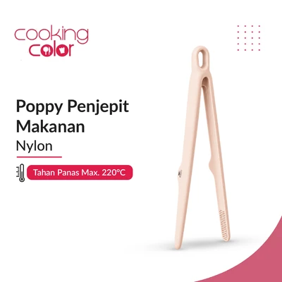 Gambar Cooking Color Poppy Penjepit Makanan Silikon - Cokelat Milk Tea