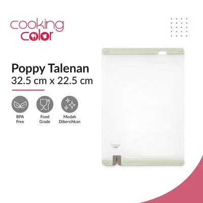 Gambar Cooking Color Poppy Talenan Plastik - Putih/Hijau Mint