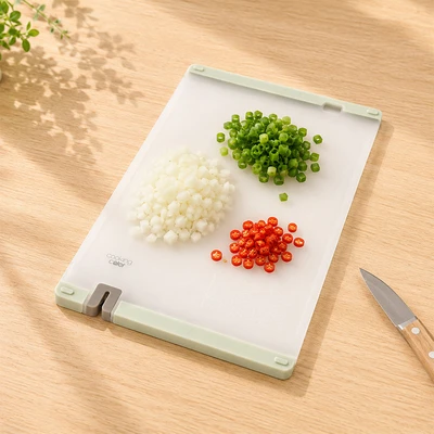 Gambar Cooking Color Poppy Talenan Plastik - Putih/Hijau Mint