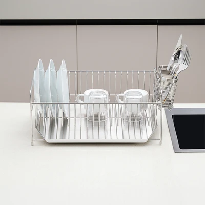 Gambar Informa Hendrix Rak Piring Stainless Steel 1 Tingkat - Silver