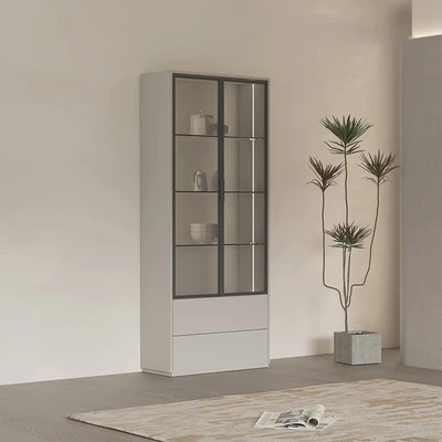 Gambar Informa Issei Kabinet High 2 Pintu - Abu-Abu Muda