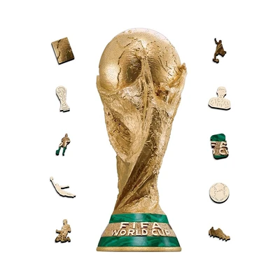 Gambar Kiddy Fun FIFA World Cup 2026 Puzzle Thophy Starter Lite - Gold