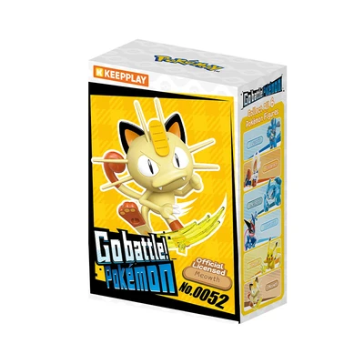 Gambar Keepplay Go Battle Pokemon Minifigure Meowth Vol 1 Model Kit - Kuning