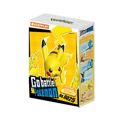 Gambar Keepplay Go Battle Pokemon Minifigure Pikachu Vol 1 Model Kit - Kuning